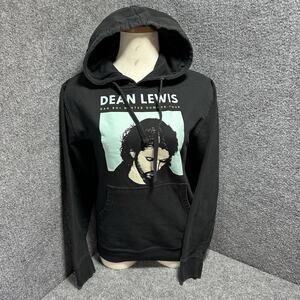 Dean Lewis Sad Boi Winter Summer Tour Pullover Concert Hoodie Black Sz (Sm) Band